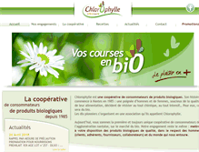 Tablet Screenshot of chlorophylle-coop.com